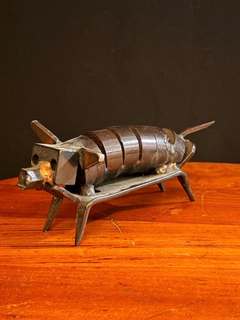 Little Pig Metal art sculpture